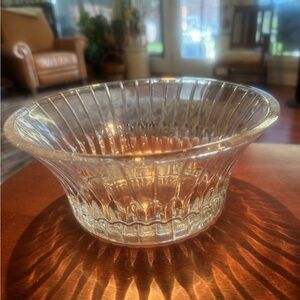 Elegant Clear Glass Bowl